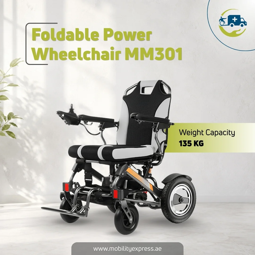 Foldable Power Wheelchair for Rent MM301