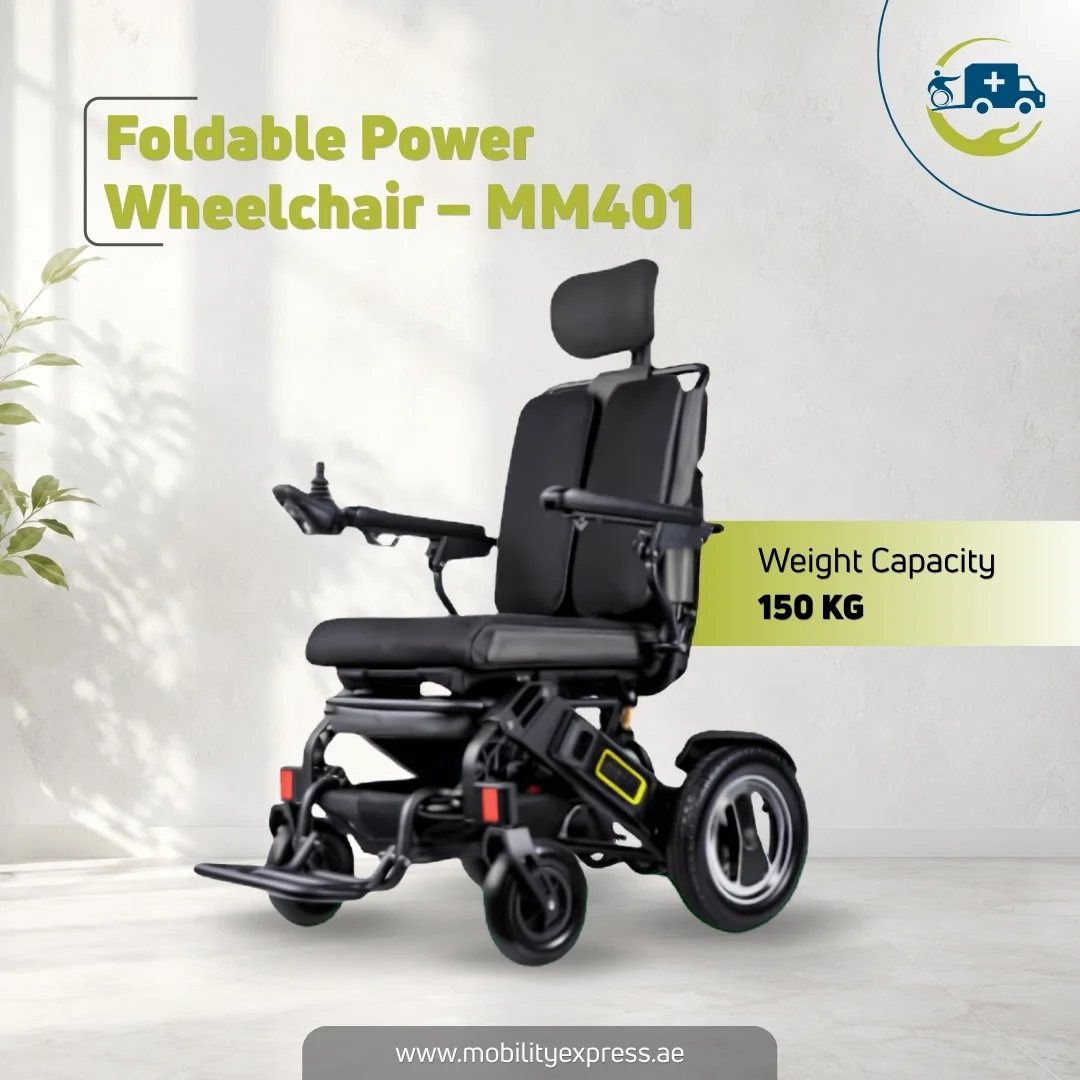 Foldable Power Wheelchair for Rent – MM401