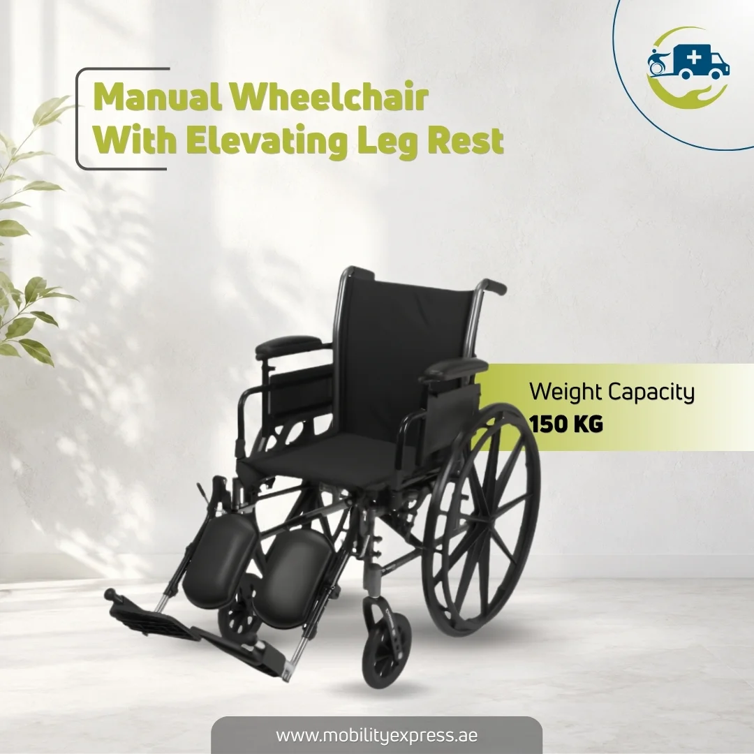 Manual Wheelchair Rental With Elevating Leg Rest