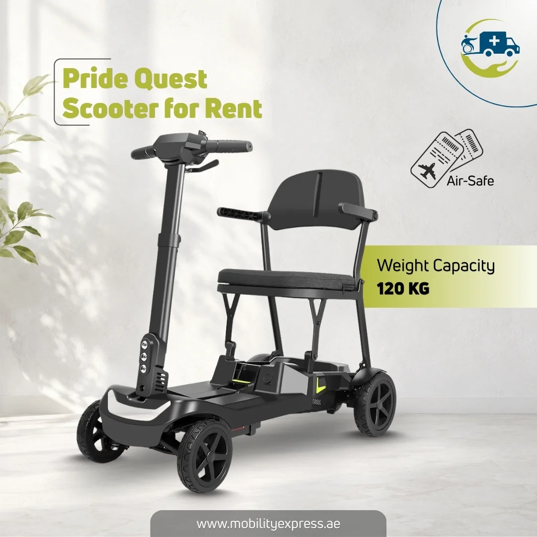 Compact & Foldable Mobility Scooter for Rent